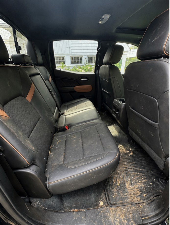 Truck rear seats interior detailing before