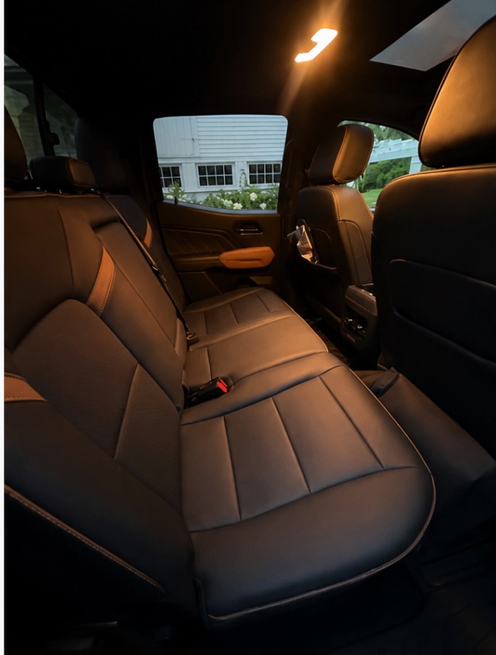 Truck rear seats interior detailing after